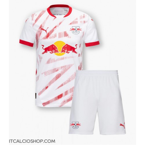 RB Leipzig Xavi Simons #10 Prima Maglia Bambino 2024-25 Manica Corta (+ Pantaloni corti)